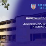 SECOND ADMISSION LIST FOR 2023/2024 ACADEMIC YEAR