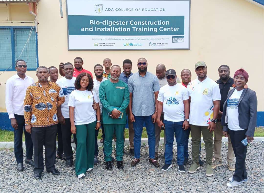 YEA Officials Undertake Strategic Visit to Ada College of Education’s Biodigester Training Centre